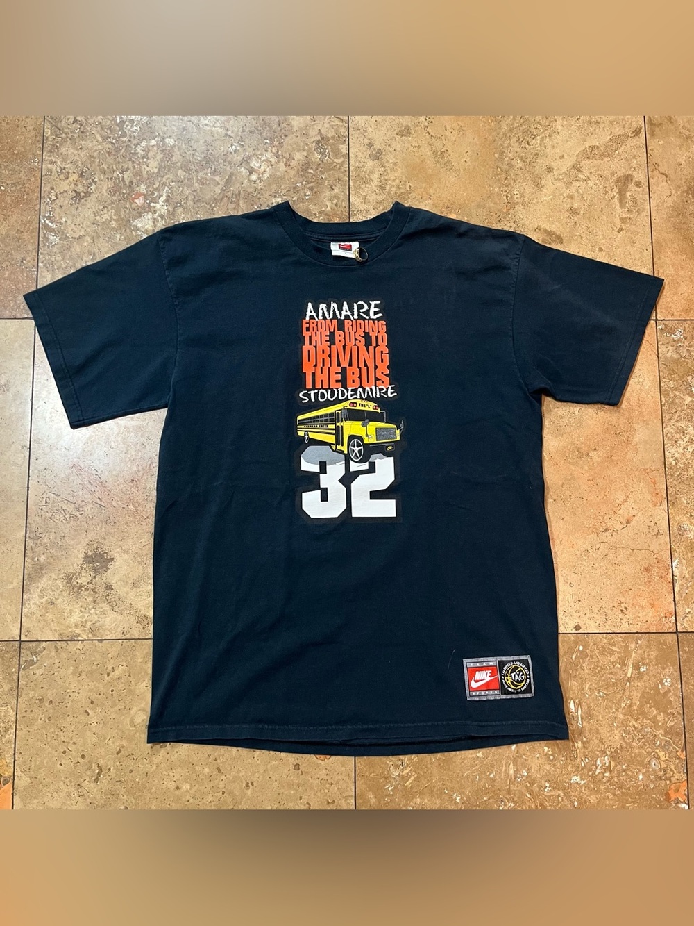 Vintage Nike Team Amare Stoudemire Graphic T Shirt Talented And Gifted Large